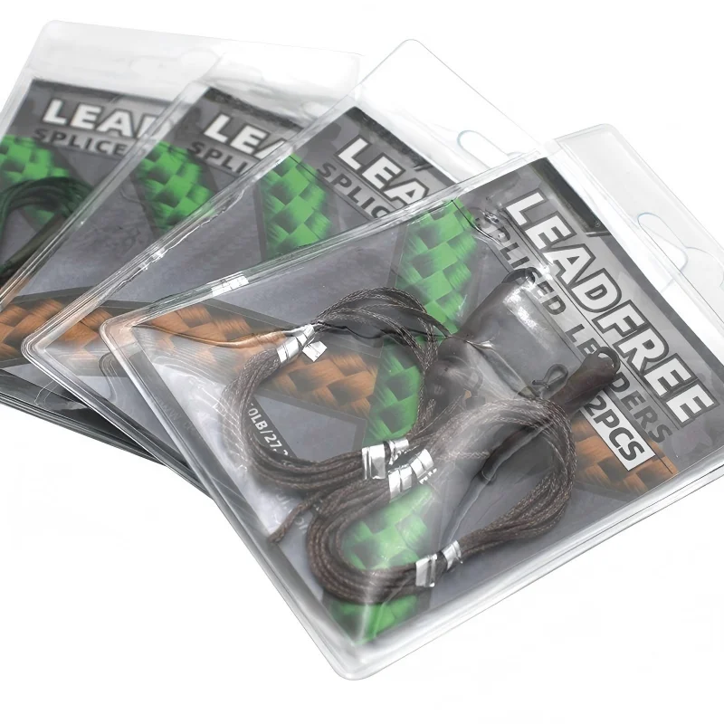 

Lead Free Carp Fishing Leader Line 60LB Strong Anti Tangle Carp Rig Leader 1m