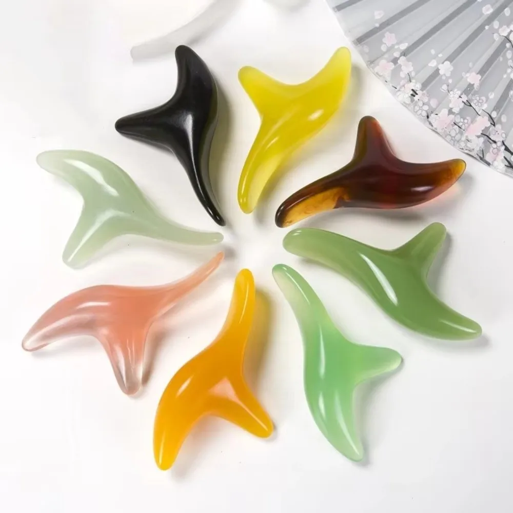 Gifts Triangle Amber Massager Beauty Tools Shiatsu Gua Sha Tool Meridian Brush Facial Massager Foot Massager