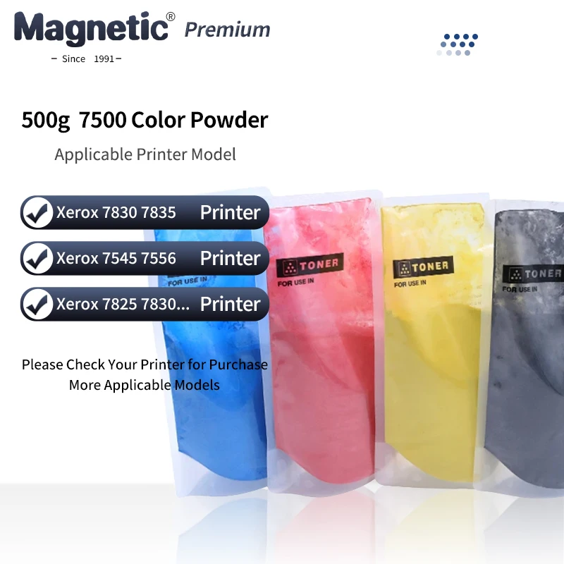 

500g/PC Color Refill Toner Cartridge Powder Compatible for Xerox 7500 7525 7530 7535 7545 7556 7800 7830 700 550 560 C8030 C8035