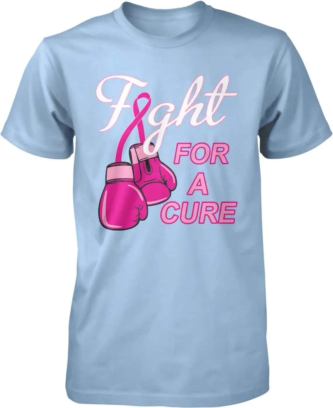 Fight for a Cure Knockout Breast Cancer Men's T shirt NOFO_00392