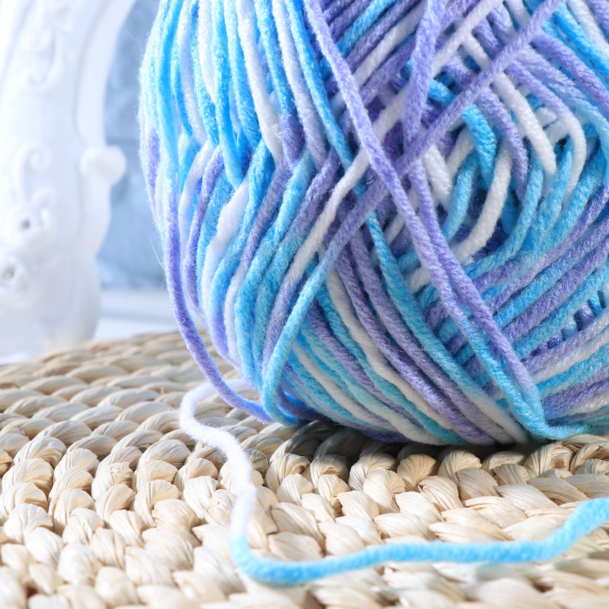 

50 G Milk Cotton Yarn Organic Crochet Knit Thread for Printing Knitting Baby Crocheting Wool