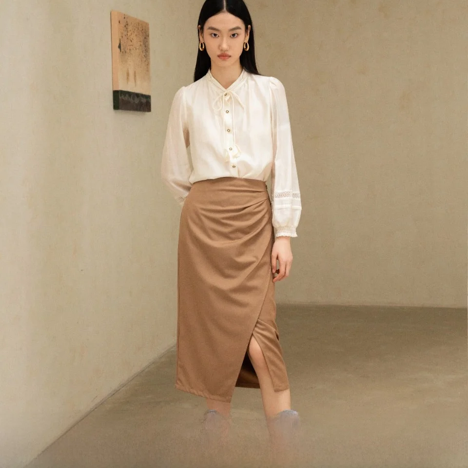 

Classic Sle Women's irt Casual Faion Spring Collection Breathable Comfortable Long Sve Straight Cut irt by YSING