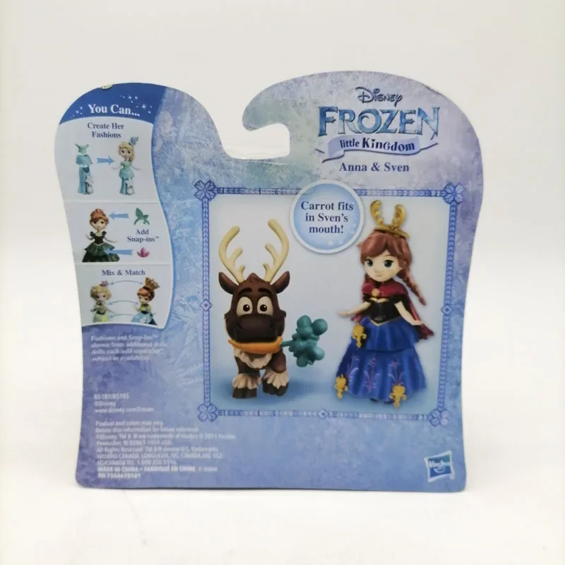 Disney Princess Frozen Anime Figures Anna Sven Boys Girls Gifts Model Toy Cartoon Movie Doll Collection