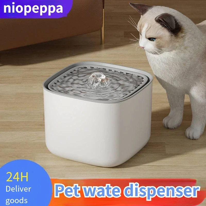 2024 New Cat Water Dispenser with Automatic Filtration Circulating Flow Large Capacity Intelligent Water Dispenser for Dogs Pets