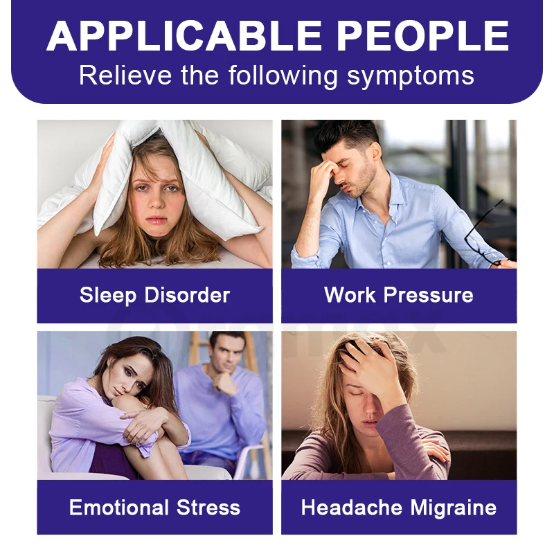 Melatonin Supplement For Anti Stress Relief Mood Help Deep Sleep Save Insomnia Adjust Sleep Time Clock for Audlt & Middle-aged
