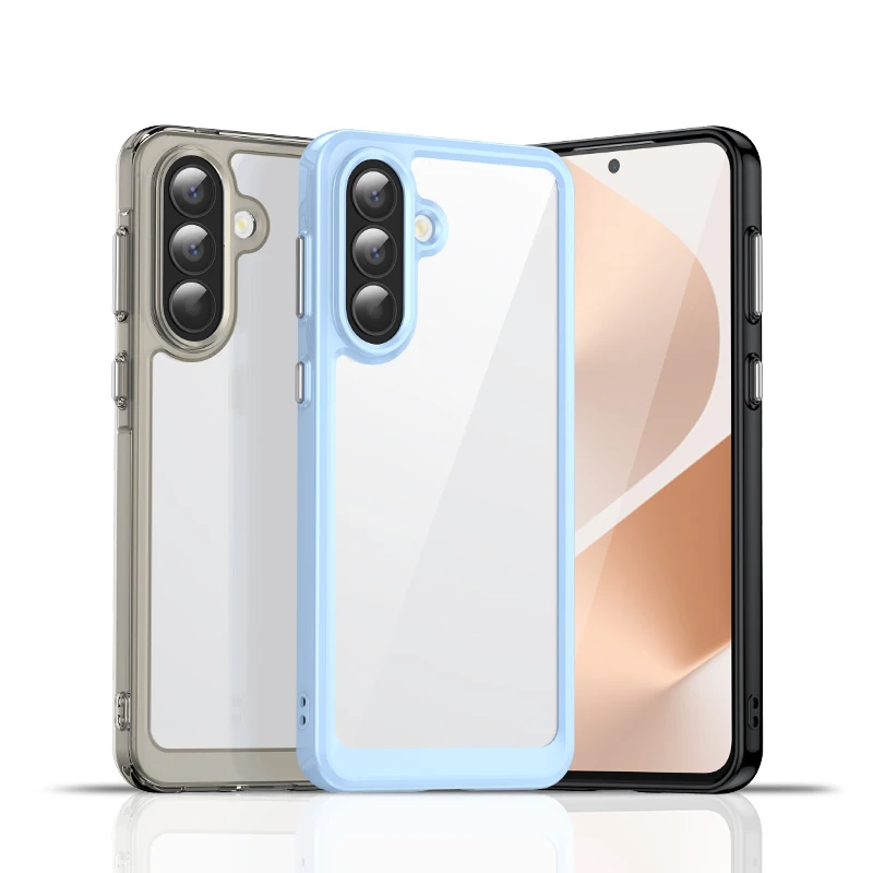 For Samsung A57 Case Galaxy A27 Cover Galaxy A37 A36 A56 A17 A16 Transparent Colorful Case Protective Cover Clear Fundas Coque