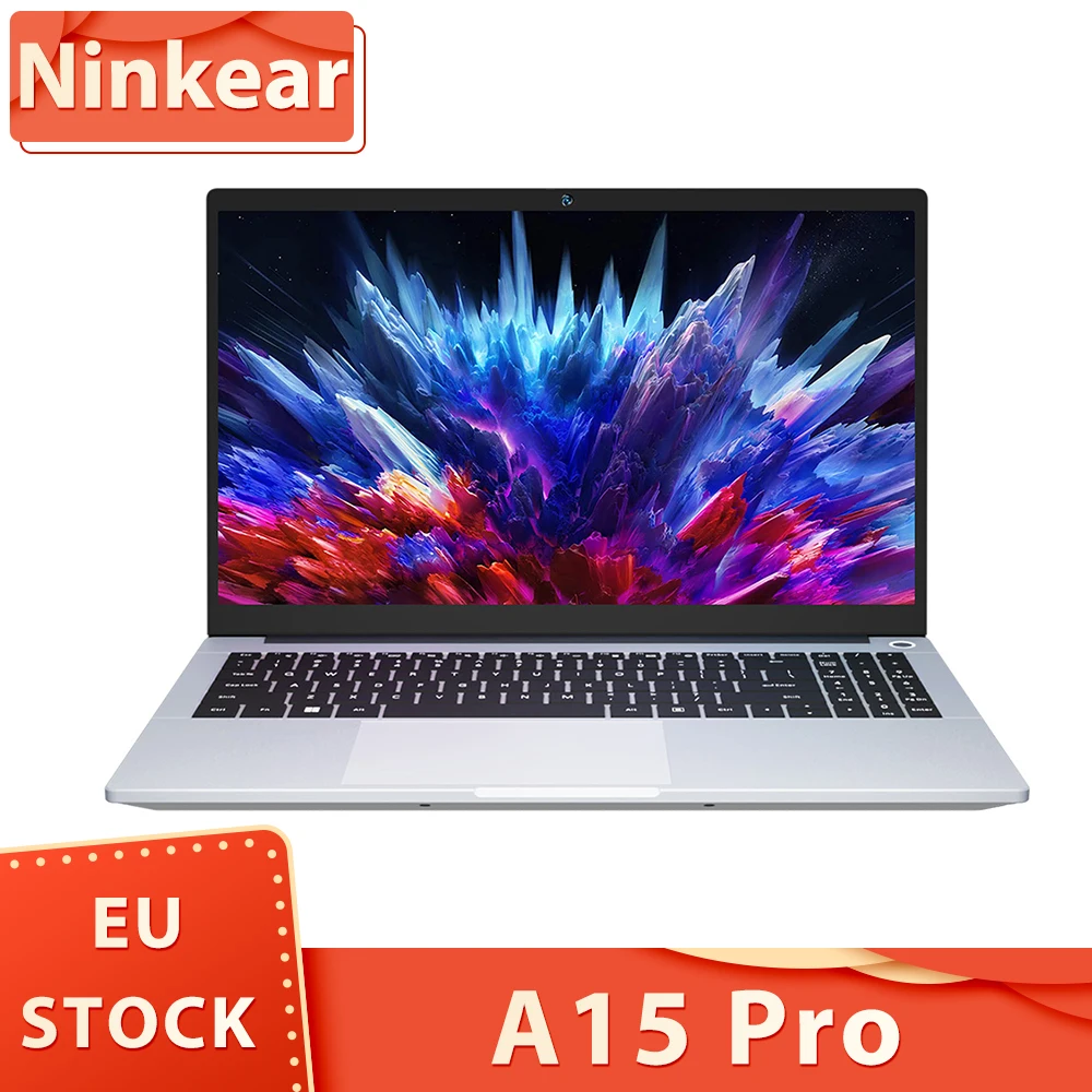 Ninkear a15 pro laptop, 15,6 zoll 1920*1080 ips bildschirm, amd ryzen 5 6600h 6 kerne max 4,5 ghz, 32gb ddr5 ram 1tb ssd, wifi6