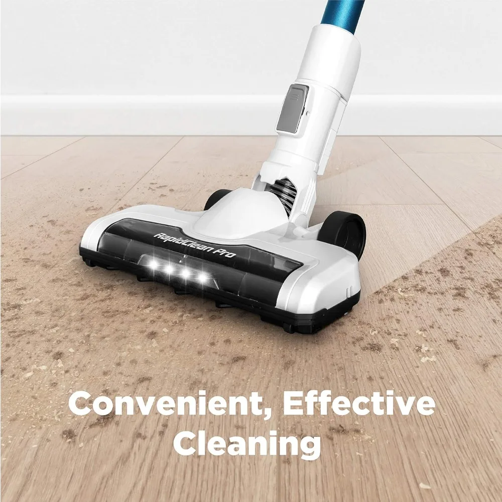 NEC180 RapidClean Pro Cordless Stick and Handheld Vacuum Cleaner for Hard Floors, Battery-Operated Portable Vacuum Cleaner