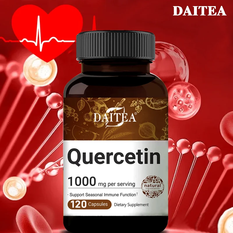 Quercetin Bioflavonoid Dietary Supplement 1000 Mg Immune Function, Cardiovascular, Antioxidant and Respiratory Health