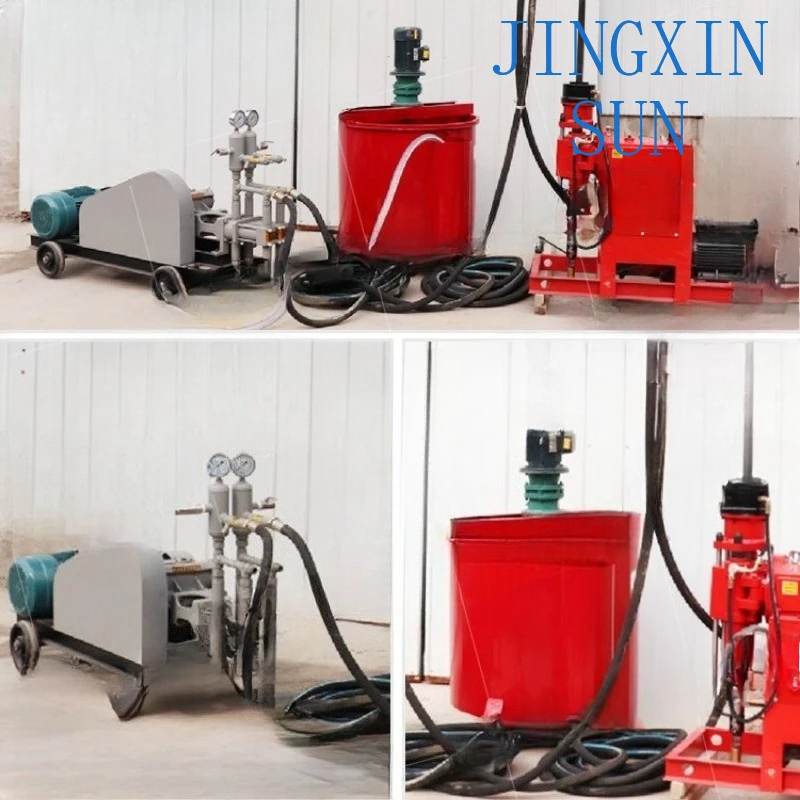 Double liquid grouting machine Variable flow grouting pump Cement  machine for bridge pavement engineering
