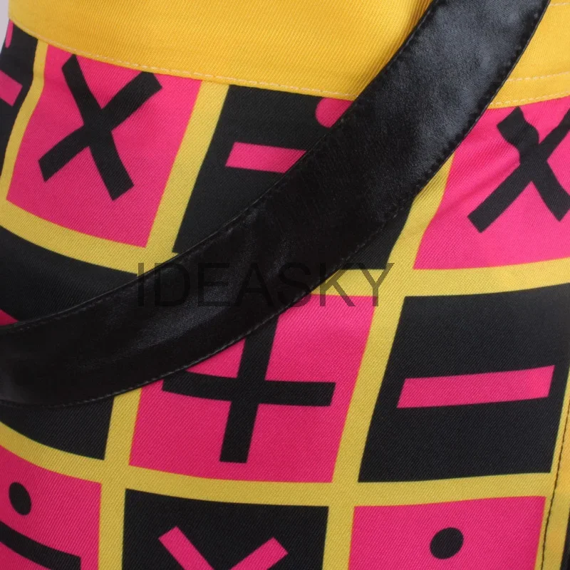 جوجو مغامرة غريبة تأثيري الرياح الذهبية تريش أونا تأثيري حلي شعر مستعار الصدرية تنورة الزي أحذية فستان النساء Grils NL5358