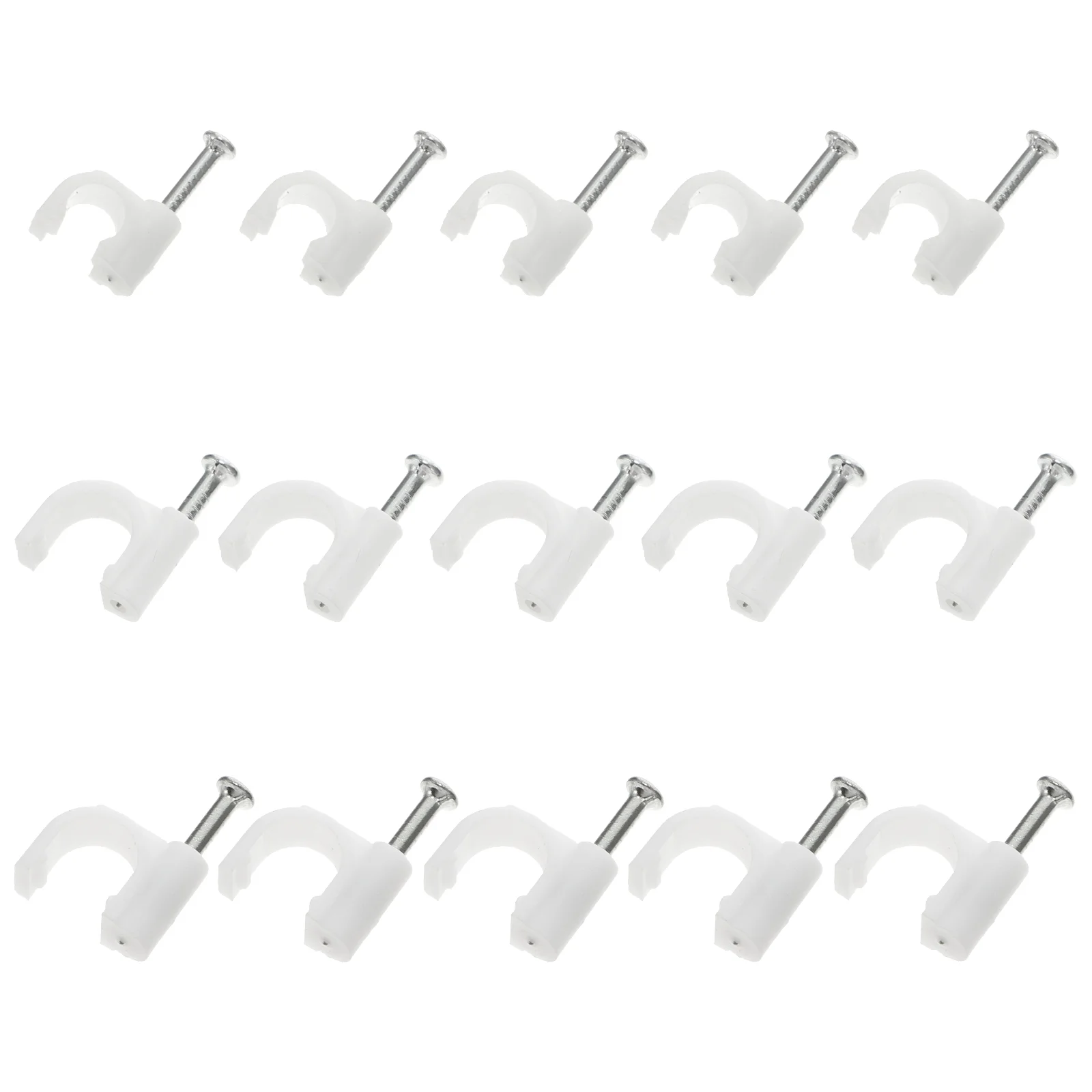 

Staple Telephone Cable Clips Management Clamp for Home Useful Wall Wire 7mm Clamps 8mm Fixing 6mm