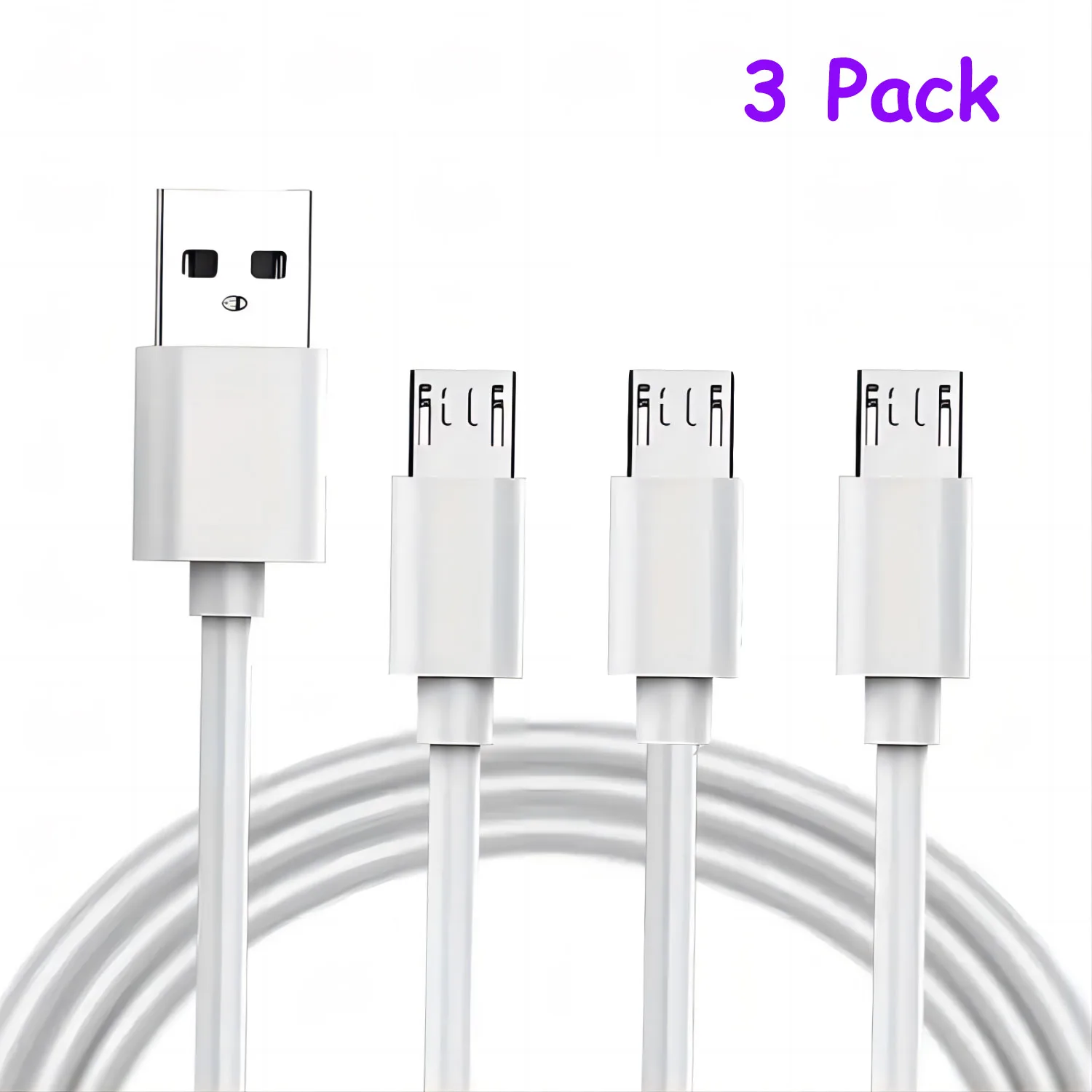 1M/3FT Micro USB Charging Cable--3 Pcs