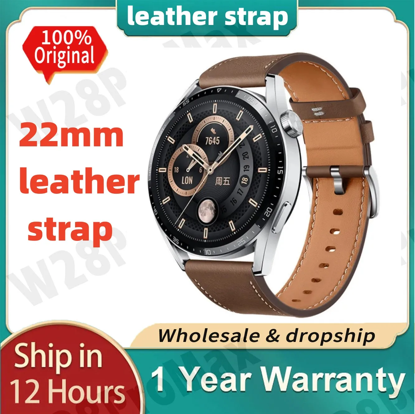 

Genuine Leather Straps For HUAWEI WATCH GT 4 46mm WATCH 4 Pro GT 3 GT2 Pro 42mm Buds Band 22mm 20mm Watchbands Replacement Wrist