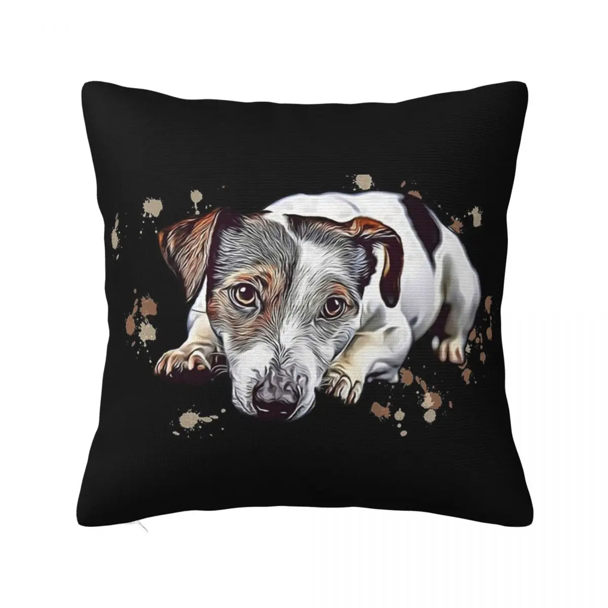 Sweet Jack Russell Terrier Gift Dog Lover Mum Square Pillowcase Pillow Cover Cushion Decor Comfort Throw Pillow for Home Bedroom