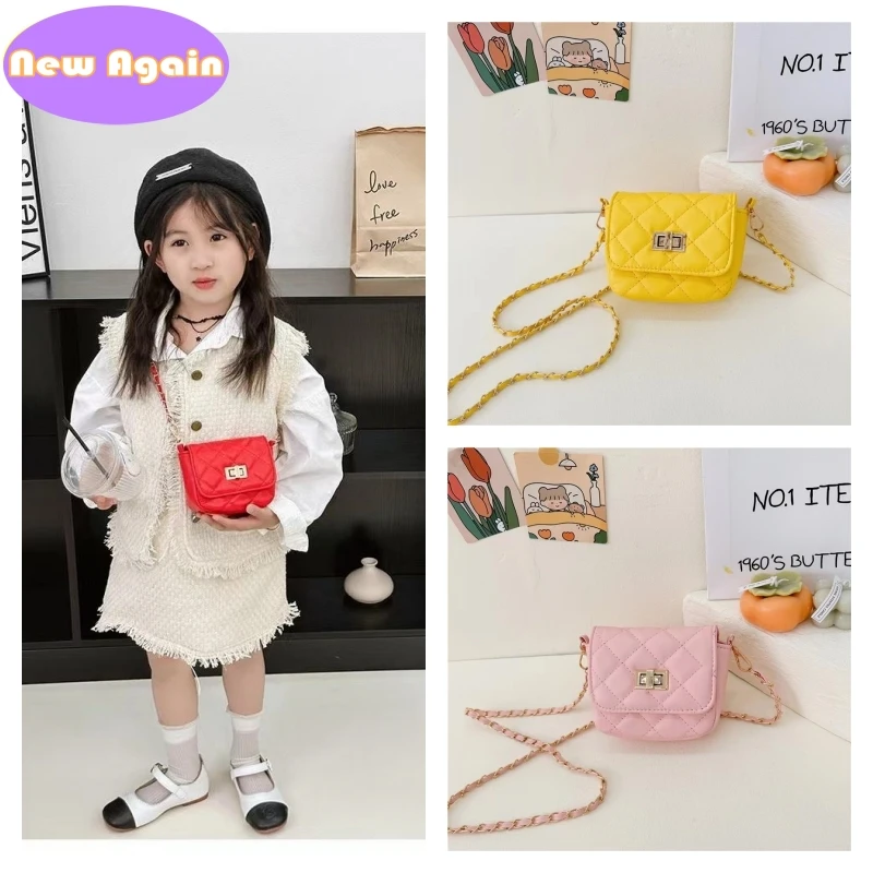 Children's Fashion flap shoulder bags Girls classic stylish crossbody Bags Kids Little money purse ToddlerS smal pouch NA049