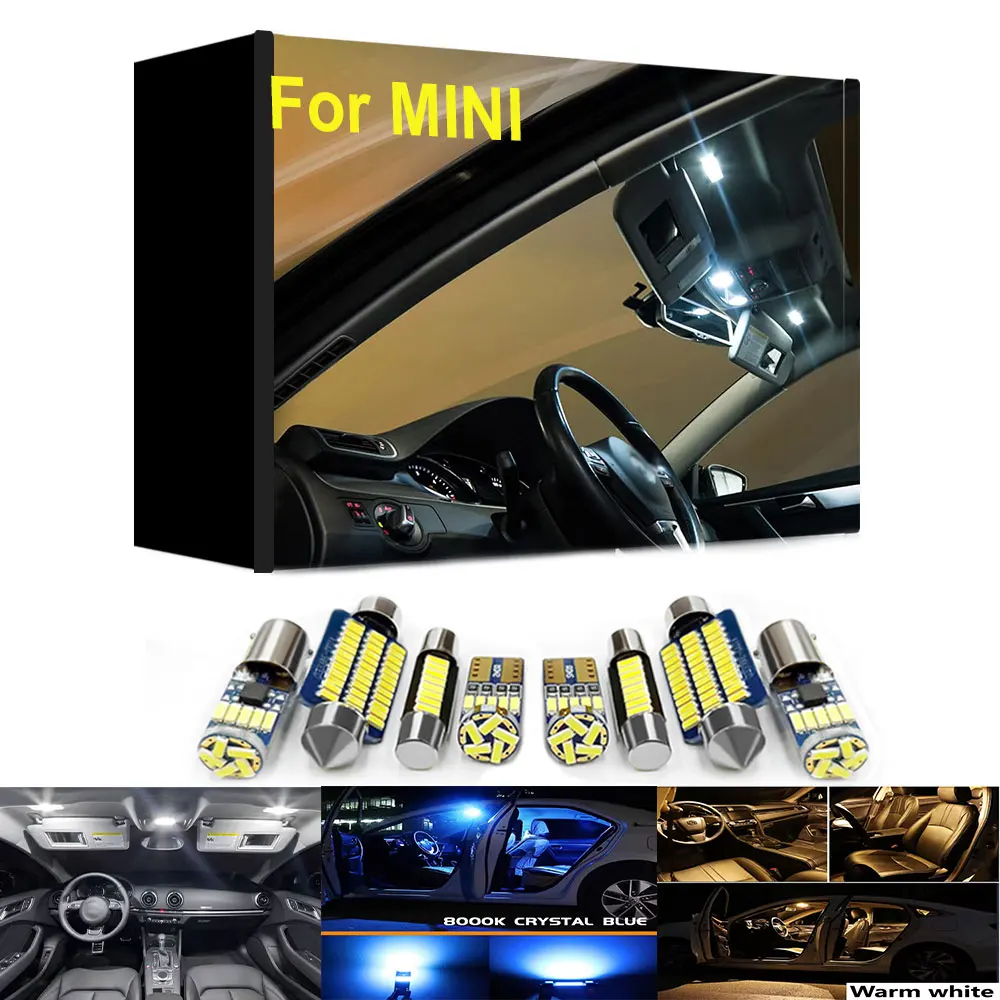 Interior LED Light Kit For Mini R60 F60 Countryman R59 R50 R53 R56 F55 F56 R58 F57 R57 R52 F54 R55 Clubman Cooper Roadster
