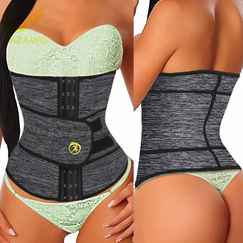 LAZAWG Women Waist Trainer Neoprene Belt Weight Loss Cincher Body Shaper Tummy Control Strap Slimming Sweat Fat Burning Girdle