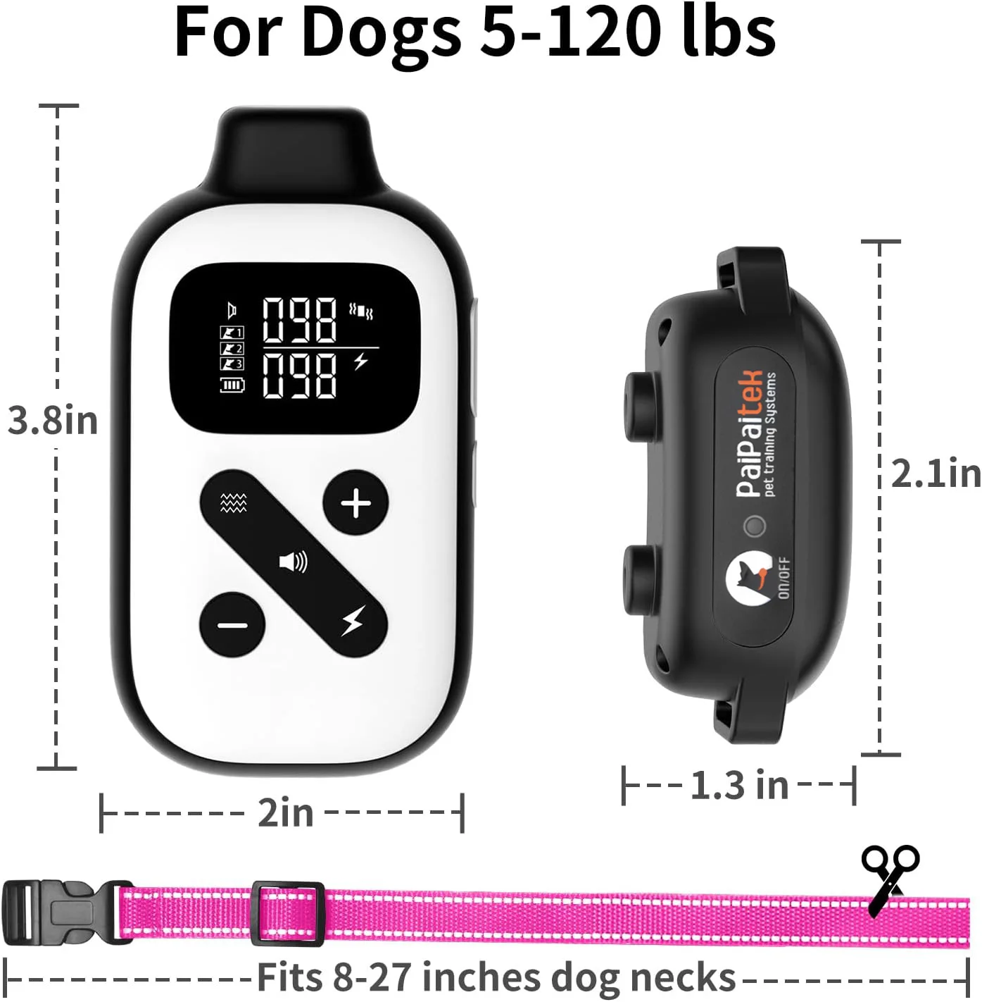 Outdoor Waterproof Shock Bark Control Device Electric Dog Control Dog Training E-Collar