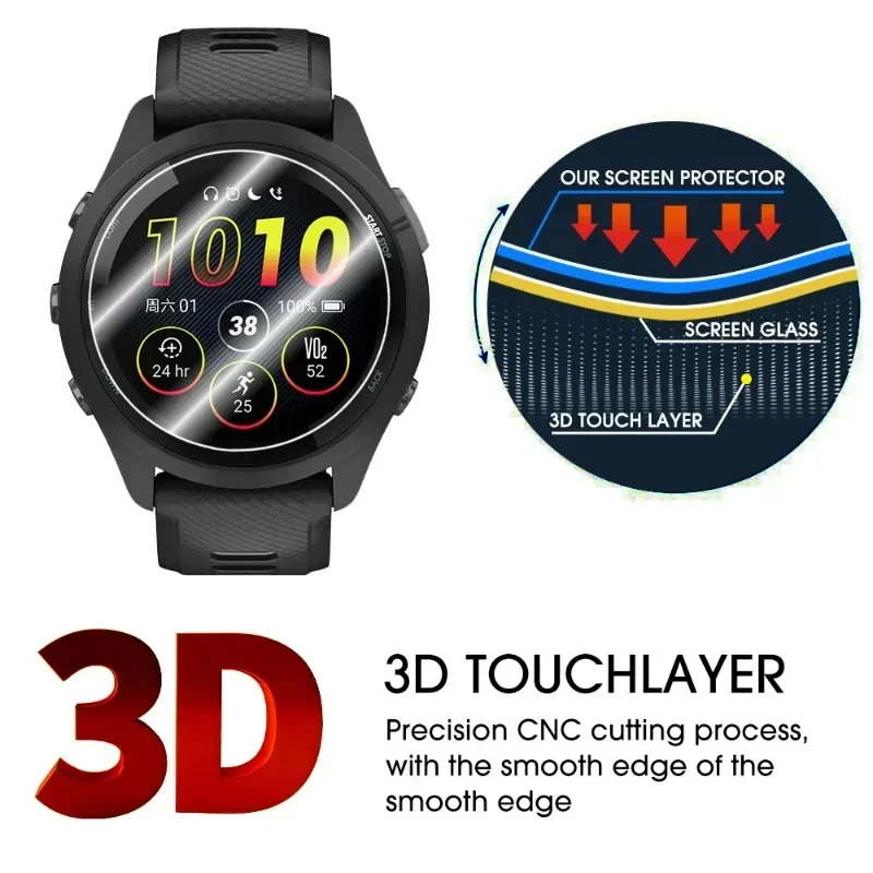 5/1PCS Tempered Glass Watch Screen Protector or Garmin Forerunner 165 965 945 935 220 225 230 235 255 735XT 620 Protective Films