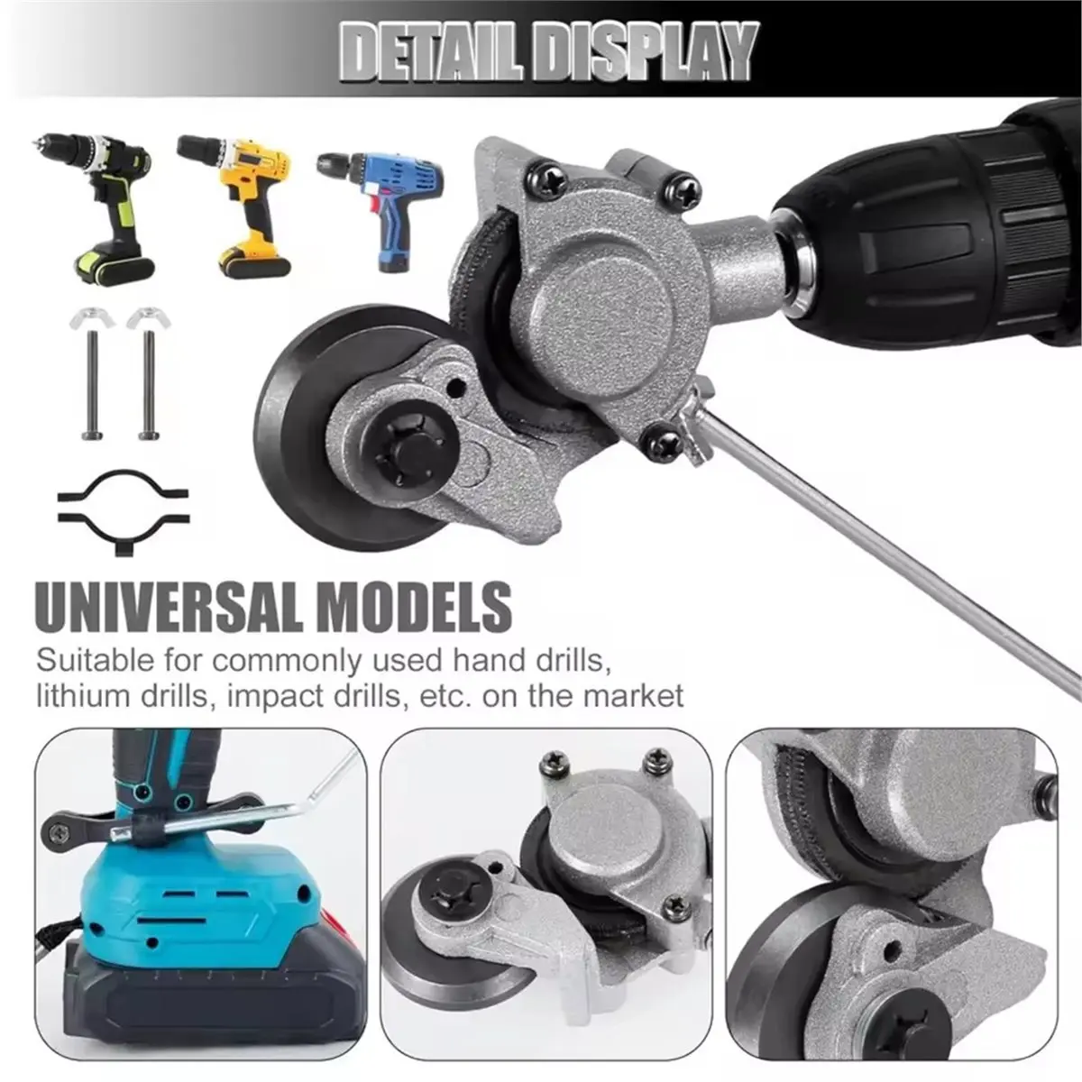 Best of 2026 Electric Drill Plate Cutter Metal Sheet Cutter Tool Free Cutting Tool Nibbler Sheet Metal Cut Plate Punch Scissors