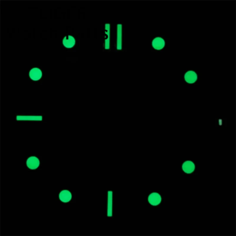 BLIGER 29mm/31mm Sterile Dial Black White Blue Watch Dial Green luminous Fit NH34 Movement Watch replacement parts