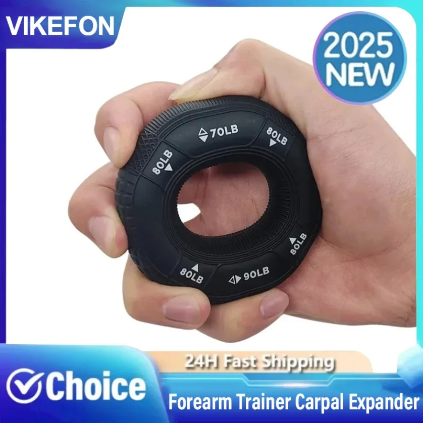 Silikon Einstellbare Unterarm Trainer Karpaltunnelsyndrom Expander 20-90LB Hand Grip Arm Kraft Übung Greifring Fitness Gym Finger
