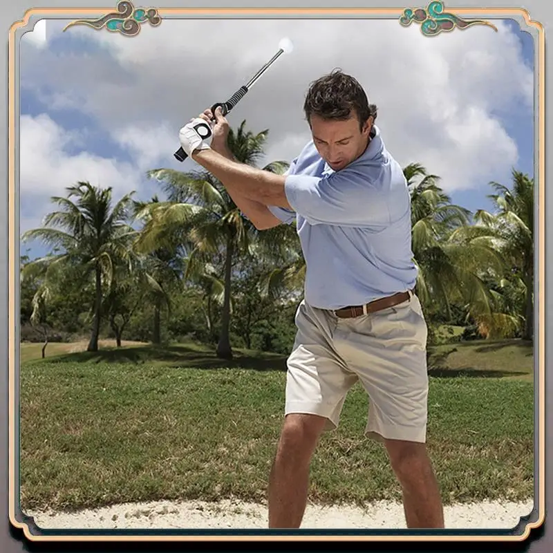 

Durable 2Pcs Golf Swing Trainer Aid - Golf Swing Training Aid For Flexibility, Tempo, And Strength Golf Warm-Up Stick