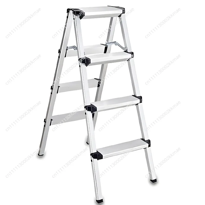 Thickened Aluminum Alloy Folding Herringbone Double-sided Ladder, Climbing Ladder, Household Light and Easy-to-store Ladder