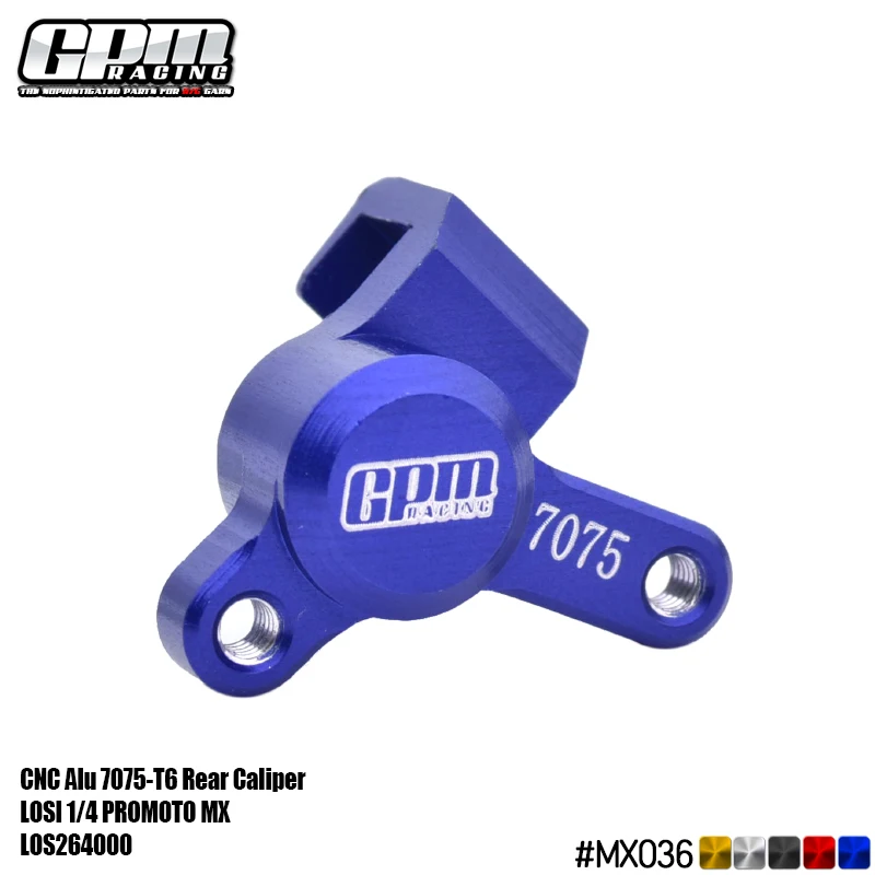 GPM 1/4 Promoto MX SM motocicleta FXR LOS06000.LOS06002 LOSI para pinza trasera de aleación 7075
