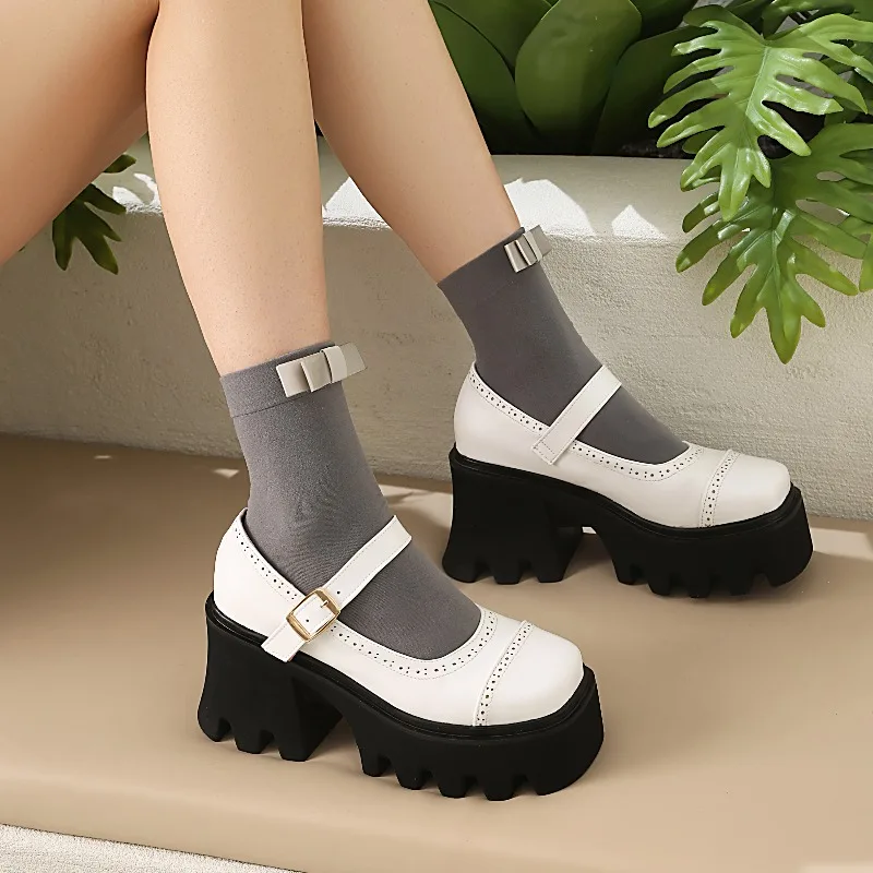 2026 Spring and Autumn New Fashionable Fangtou Sexy Women's Single Shoes Party Classic Retro Casual Daily Shoes Size 34-43
