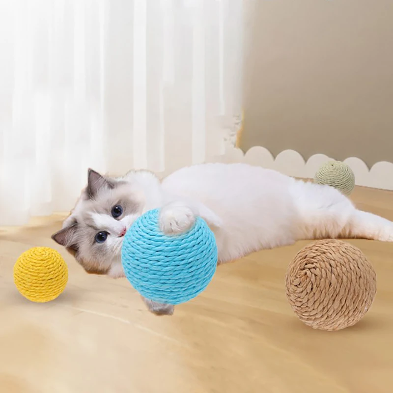 Interactive Cat Ball Toy Unique Creative Ball Toys Soft Interactive Pet Ball Toys For Cats Kitten Dogs Puppies Fun Time Play