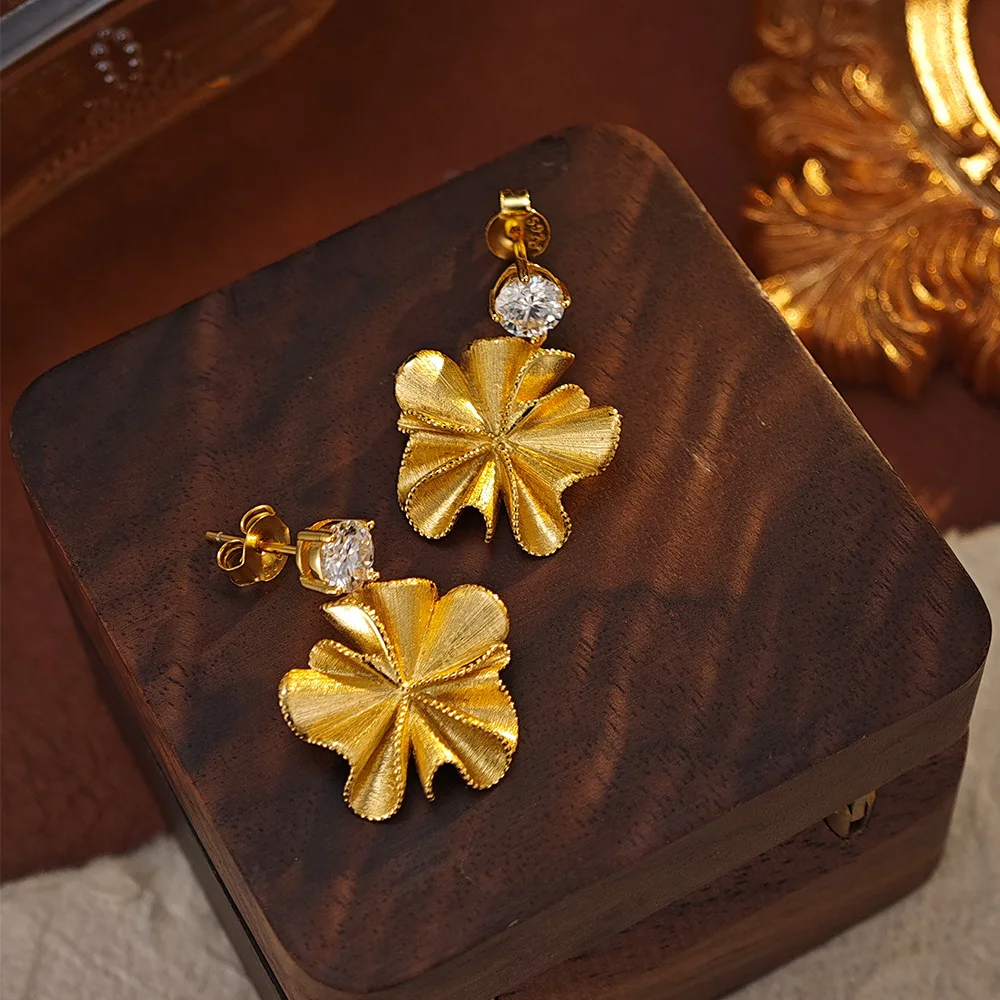 D Color 1CT Moissanite Earrings S925 Sterling Silver 18K Gold Plated Ear Studs For Women Party Jewelry Gift
