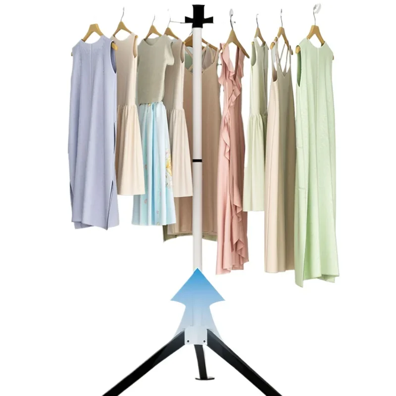 Dress Hanger Prefabricated Clothes Rack Coat Stand Cupboard for Clothes Laundry Drying Rack Folding Clothesline Practical