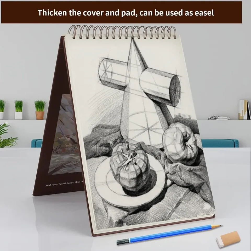 Heavy Duty 9x12 Inch Spiral Bound Sketchbook