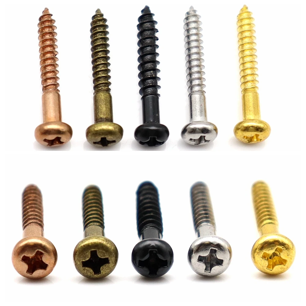 10 Stücke/12 Stücke Schraube ST Stil Gitarre Tremolo Brücke Befestigungsschrauben Für E-gitarre Schrauben Teile – Detail 5
