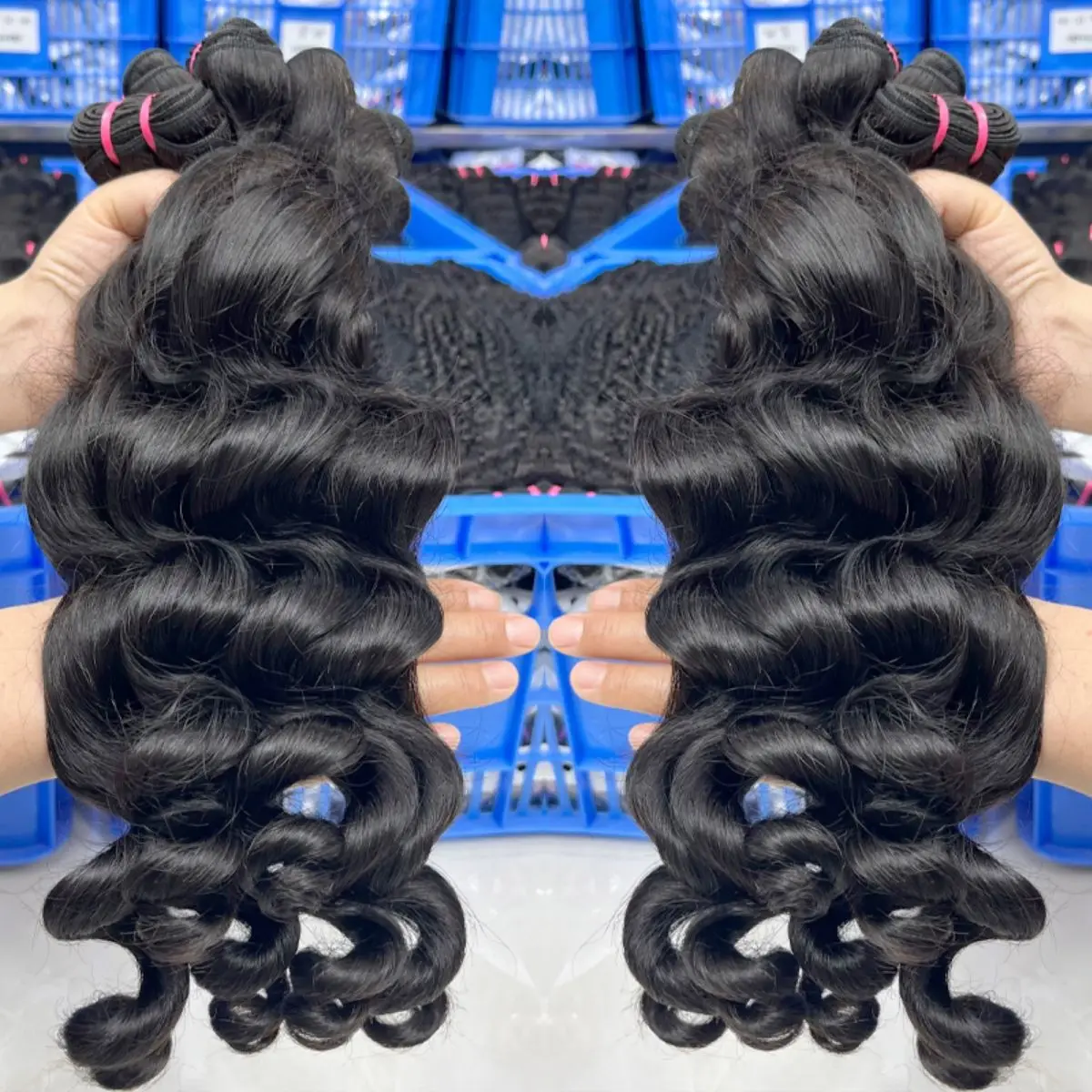 Onbewerkte Maagdelijke Cuticula Uitgelijnd Peruaanse Losse Golf Menselijk Haar Bundels Natuurlijke Kleur Remy Human Hair Weave Extensions