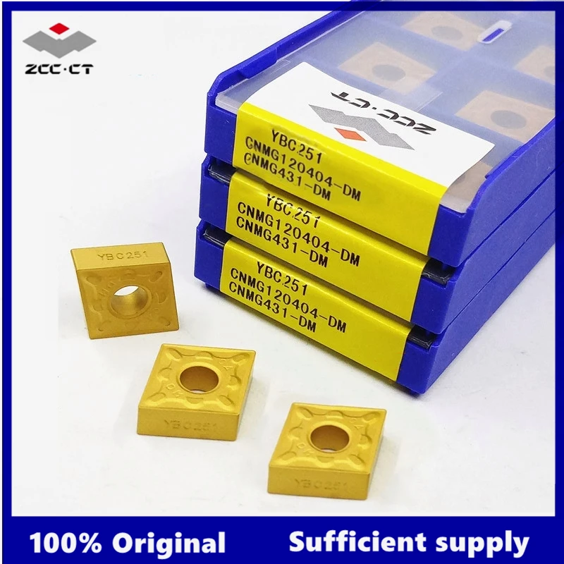 

10Pcs Zcc.Ct Cnmg120404-Dm Cnmg120408-Dm Cnmg120412-Dm Ybc151 Ybc152 Ybc251 Ybc252 Ybc351 Ybc352 Ybm251 Lathe Car Cutting Carbide Cnc Blade