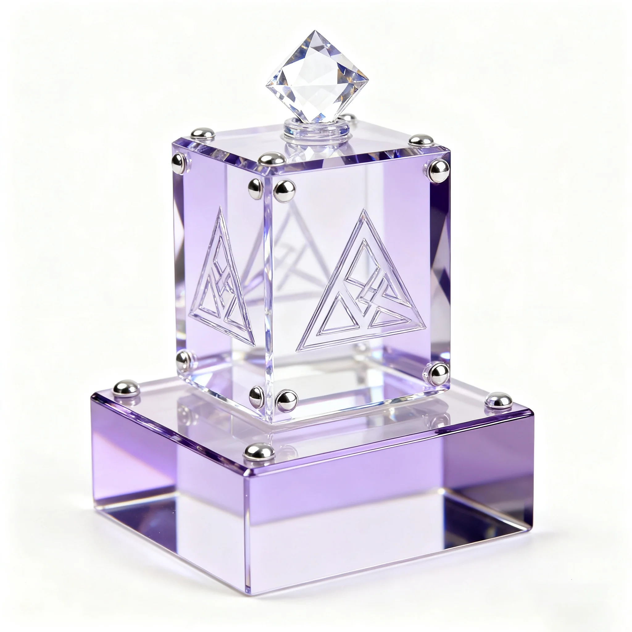Custom amber flower-shaped crystal glass ornaments are suitable for corporate gifts and home decoration