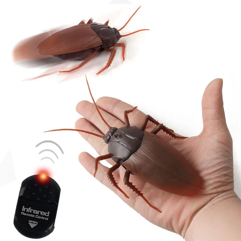 Trick Electric Cockroach Pet RC Simulation Spider Robotic Remote Control Ant Toy Halloween Xmas Mini Gift for Adult Prank Insect