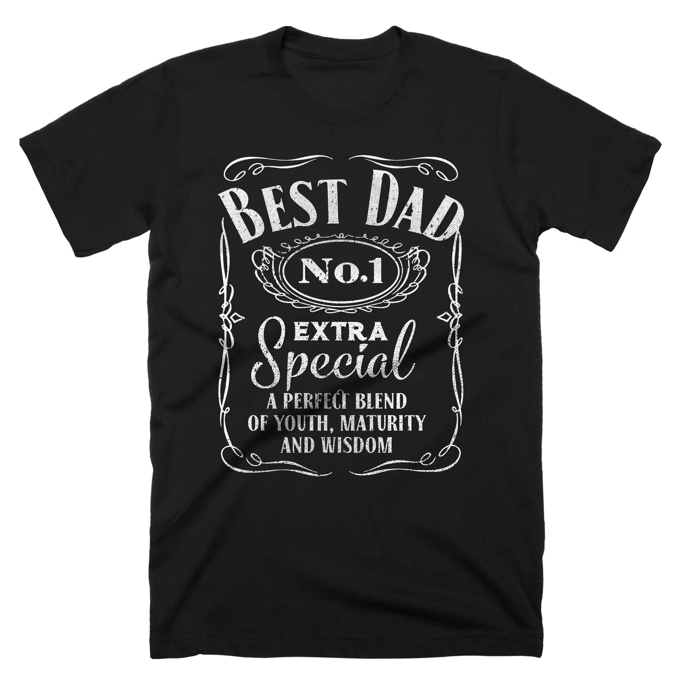 Best Dad No 1 Extra Special Funny Men T shirt for Fathers Day Birthday Size S 5 XL