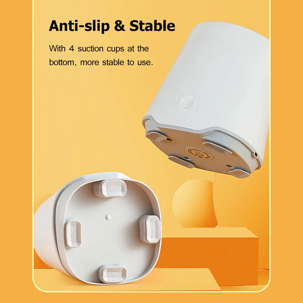 Automatic Baby Milk Bottle Shaker com base inclinado, Máquina elétrica de mamadeira Shake, Liquidificador em pó, Timing