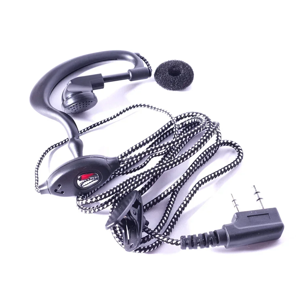 2PIN Hoge Kwaliteit Oortelefoon Headset Microfoon Voor Twee Manier Radio Oortelefoon Handheld Beveiliging Walkie Talkie