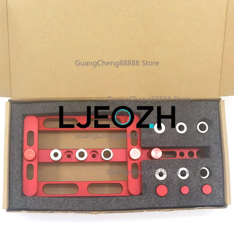 Woodworking 3-in-1 Hole Punch Positioner Hole Opener Log Tenon Positioner Vertical Driller Furniture Woodworking