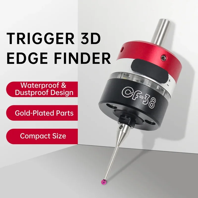 最新の3Dエッジファインダーマシニングセンター、CNCフライス盤、3座標精密プローブ、センタリングロッド、ツールセッター、CF-38、新品