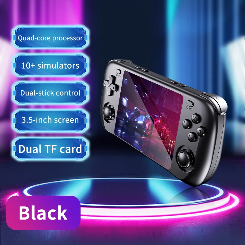 شاشة 3.5 بوصة IPS ريترو لـ PSP Arcade لجيب محمول GBA شعار مخصص مشغل فيديو ريترو وحدة تحكم ألعاب محمولة باليد