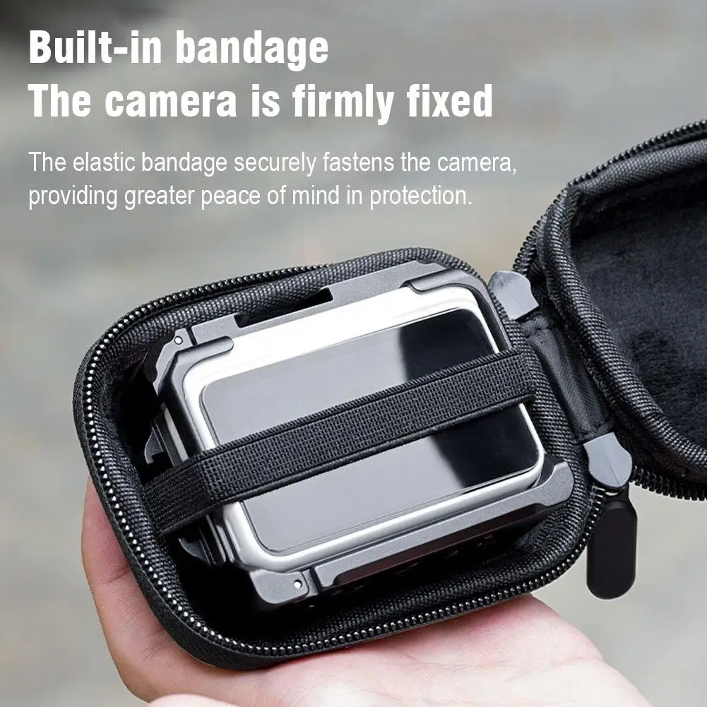 For Insta360 Go Ultra Hard Shell Storage Bag Admissible Rabbit Cages PU Cover Protection Storage Bag Travel Portable Cases ﻿