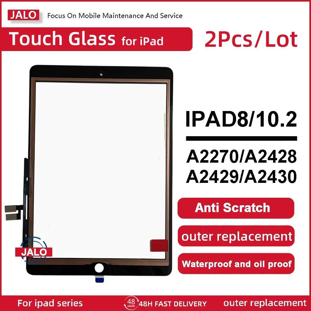 2 قطعة/الوحدة اللمس ل IPAD7 8 9 10.2 بوصة A2197 A2198 A2200 A2270 A2428 A2429 A2602 A2603 A2604 محول الأرقام بشاشة تعمل بلمس زجاج لوحة