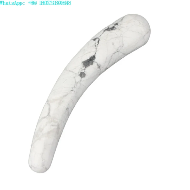 

Natural Crystal Dildo Sex Toys Hand Made Polishing Radian Howlite Massage Wand