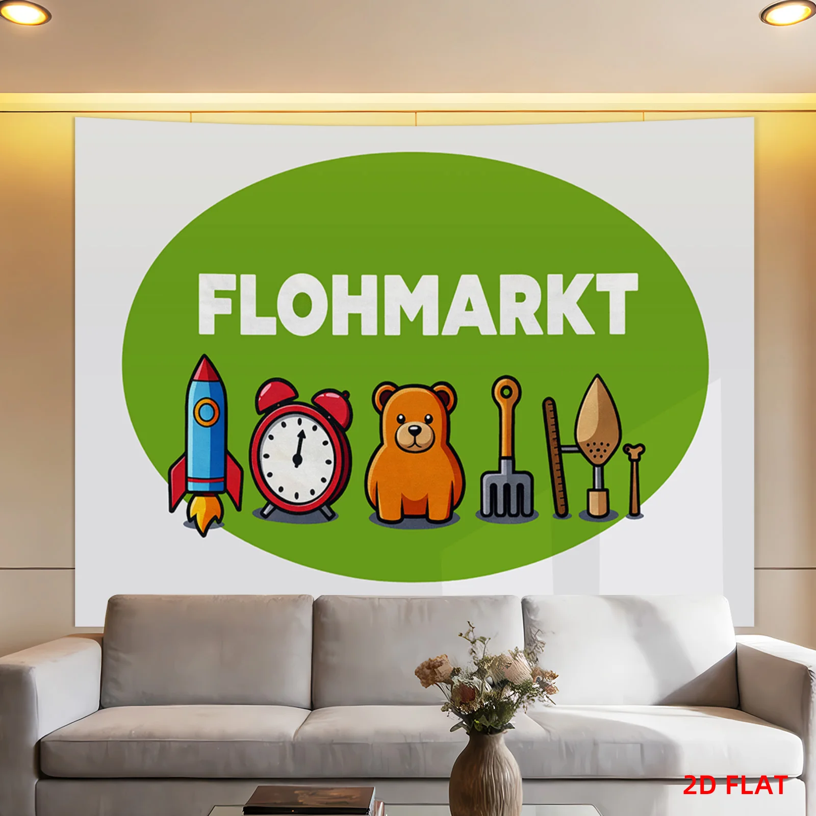 Tapiz de Flohmarkt, Letrero de - Gardening Tools Vintage reseña y precio